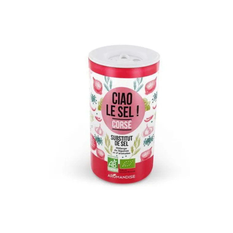 Outlet AROMANDISE Ciao le sel corsé bio en tube de 70 g