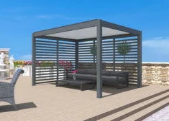 Sale Claustra pergola gris, Eris - Zephir - Star led, Proloisirs Grey