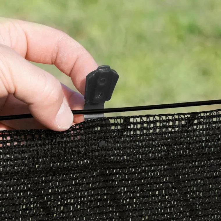 New NORTENE Clip de fixation Fixatex pour Natte noir 34x20 cm