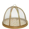 KAEMINGK Cloche pour aliments en bambou naturel taille M - Ø 25 x H 17 cm