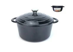 Outlet Cocotte ronde en fonte noire - Ø 22 cm
