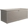 Sale BIOHORT Coffre de jardin 180 en acier galvanisé coloris gris quartz métallique - 181 x 79 x 71 cm