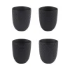 Coffret 4 gobelets porcelaine café Ø7,20xH8 cm