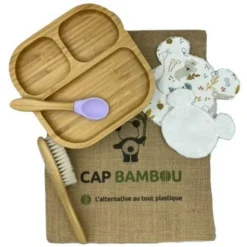 Outlet CAP BAMBOU Coffret baby box coloris bois en bambou