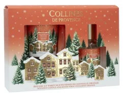 Clearance COLLINES DE PROVENCE Coffret cadeau parfum d’intérieur et bougie 75 g Cannelle orange