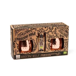 Discount QUAI SUD Coffret de préparation pour moscow mule bio avec deux tasses en cuivre - 110 g