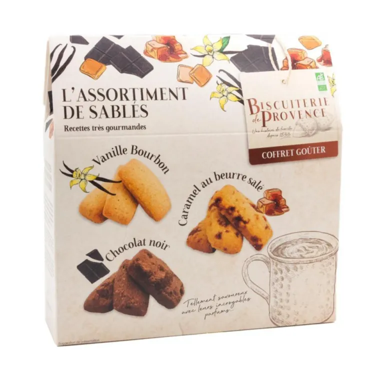 Hot BISCUITERIE DE PROVENCE Coffret goûter L'assortiment de sablés bio - 210 g