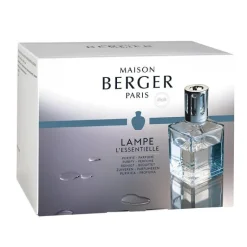 New MAISON BERGER PARIS Coffret lampe essentielle carrée avec 2 recharges de 250 ml
