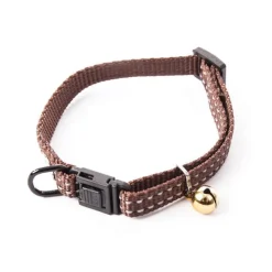 New MARTIN SELLIER Collier en nylon pour chat Flash marron