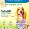 FRANCODEX Collier insectifuge pour chien de 10 à 20 kg coloris blanc - Ø 60 cm