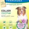 Discount FRANCODEX Collier insectifuge pour grand chien de plus de 20 kg coloris blanc - Ø 72 cm