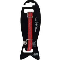 Sale WOUAPY Collier pour chat en velours coloris rouge avec galon réfléchissant - Taille unique