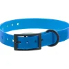 Clearance CANIHUNT Collier pour chien en polyuréthane coloris bleu boucle double Xtreme - 1,9 x 0,25 x 45 cm