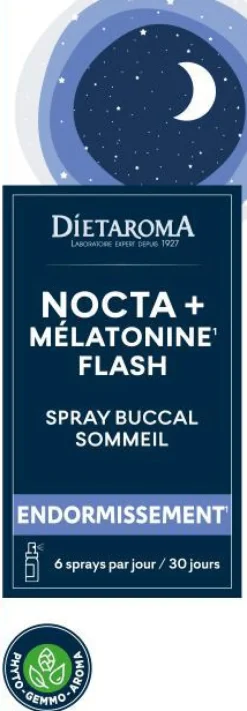 Discount DIETAROMA Complément alimentaire spray bucal sommeil nocta + melatonine flash - 30 ml