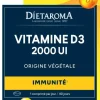 Outlet DIETAROMA Complément alimentaire vitamine D3 végétale 2000 UI immunité - 40 comprimés