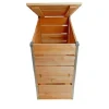 Online MON PETIT POTAGER Composteur steel en bois 80 x 45 cm - 246 L