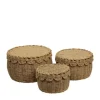 Sale Corbeille ronde en corde de papier - Ø 26,5 x H 16 cm