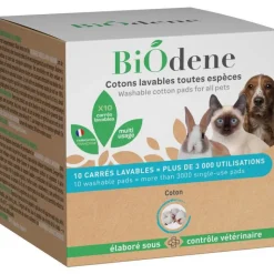 Sale BIODENE Cotons réutilisables pour animaux Biodène - x 10
