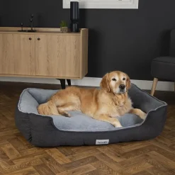 Clearance SCRUFFS Couchage orthopédique pour chien coloris gris Harvard - Taille XXL 110 x 82 x 22 cm