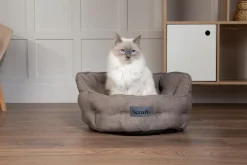 Online SCRUFFS Couchage pour chat ou petit chien coloris gris lit rond Seattle - Ø 45 cm