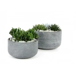 Discount MICA DÉCORATIONS Coupe grise gamme Stream Ø 37 cm