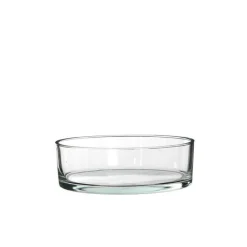 Clearance Coupe ronde Kenny en verre transparent Ø 25 x H 8 cm