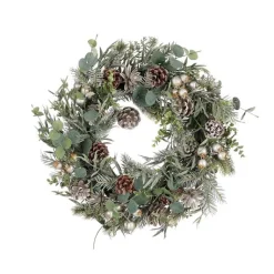 Hot Couronne décorative Chelsea couleur vert en polyéthylène - Ø 50 cm