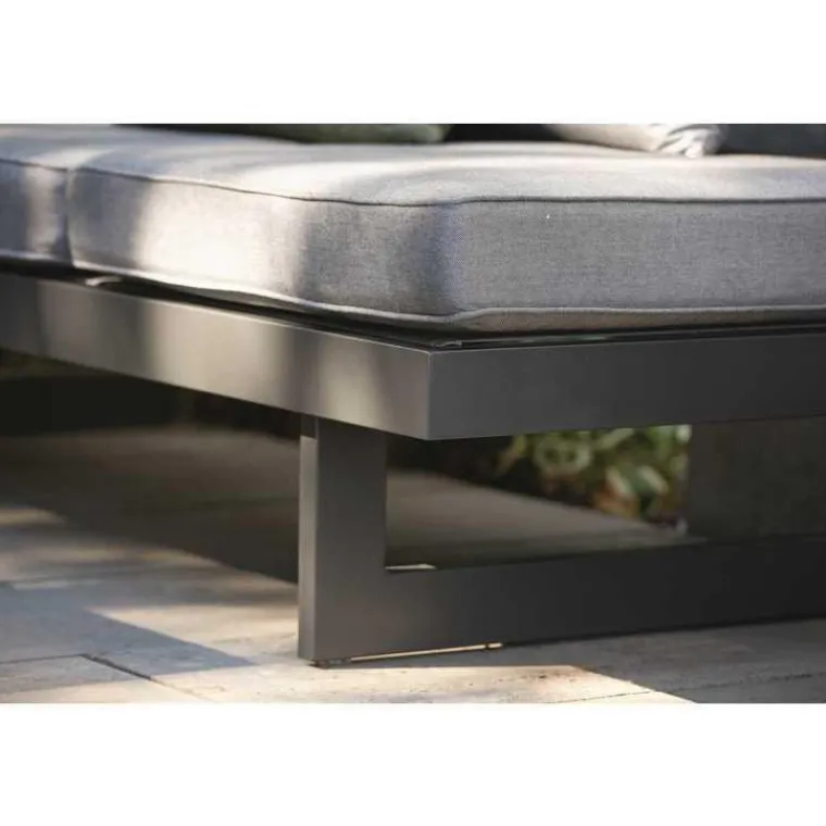 Online STERN Coussin d'assise coloris gris en polyacrylique Holly - 72 x 72 x 10 cm