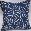 Sale SAFECO Coussin décoratif carré en coton coloris bleu Anthea - 45 x 45 cm