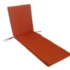 New NP CRÉATION Coussin de bain de soleil déhoussable Monte Carlo Terracotta - 185 x 55 x 6 cm