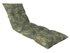 NP CRÉATION Coussin de bain de soleil flocons Jardin Fleuri - 180 x 56 x 10 cm