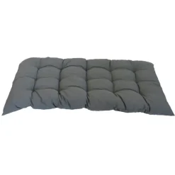 Clearance NP CRÉATION Coussin dossier palette en polyester/coton gris Pierre Banco - 120 x 60 x 10 cm
