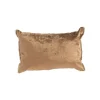 Online Coussin en coton velours marron uni - 60 x 40 cm
