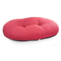 Online MARTIN SELLIER Coussin ovale en ouatine rouge 61x40 cm