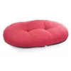 MARTIN SELLIER Coussin ovale en ouatine rouge 77x50 cm