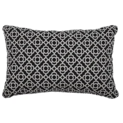Outlet TYROL Coussin rectangulaire en tissu acrylique coloris reglisse Fermob Lorette - 68 x 44 cm