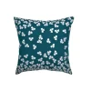 Outlet FERMOB Coussin trèfle coloris bleu canard en acrylique 44 x 44 cm