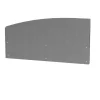 New LE MARQUIER Crédence courbe gauche coloris gris en inox - 80 x 1,5 x 40,6 cm