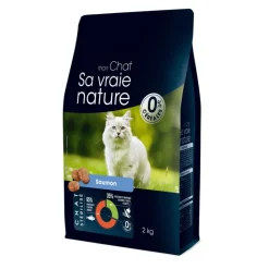 Outlet SA VRAIE NATURE Croquette pour chat stérilisé au saumon - 2 kg