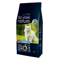 Outlet SA VRAIE NATURE Croquette pour chat stérilisé au saumon - 5 kg
