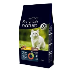 New SA VRAIE NATURE Croquette pour chat stérilisé au lapin et au poulet - 5 kg
