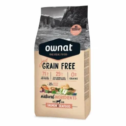 Hot OWNAT Croquette pour chien adulte Grain Free au saumon et fruits de mer - 14 kg