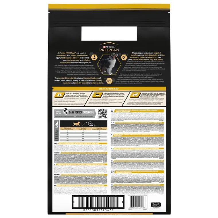 Best PRO PLAN Croquette pour chien adulte stérilisé light au poulet - 7 kg