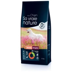 Best SA VRAIE NATURE Croquette pour chien adulte à l'agneau, au sanglier et au cerf - 12 kg