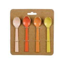 Sale EDELMAN Cuillères inoxydables couleur chaude Abby 13 cm - Les 4 pièces