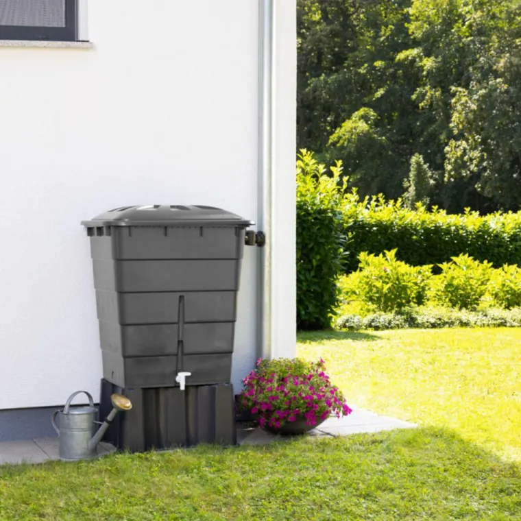 Online GRAF Cuve rectangulaire avec couvercle gris graphite – 300 L