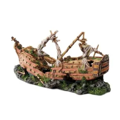 Online EUROPET Décor aquarium galion XXL coloris multicolore en résine de polyester - 73 x 26,5x 34 cm