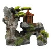 Online EUROPET Décor aquarium sanctuaire coloris gris résine de polyester- 23,7 x 13 x 19,5 cm