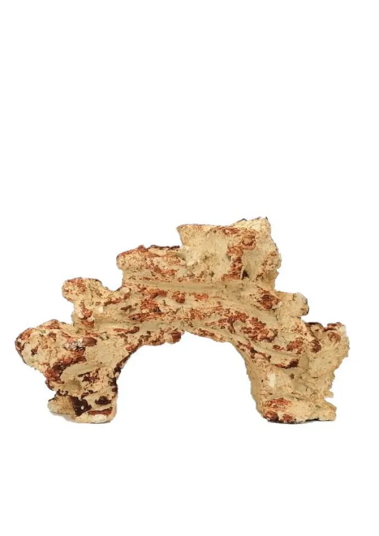 Hot KAEMINGK Décor forme pont en arc en céramique naturelle pour aquarium Tyrol