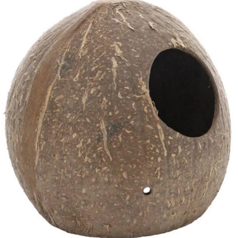 Outlet HOBBY Décor pour aquarium coloris marron Grotte coco Aqua Cave - Taille M